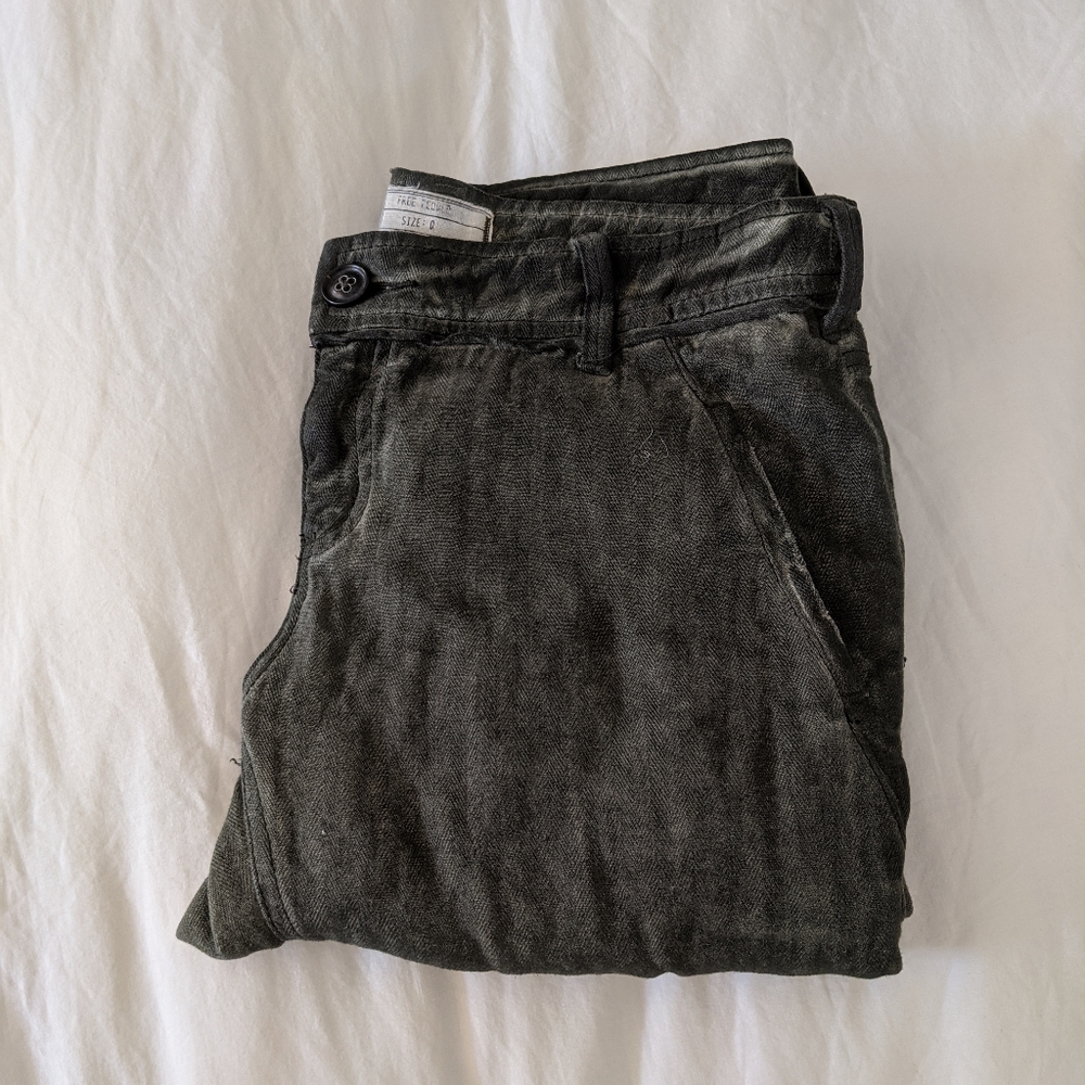 Free people dark green pants